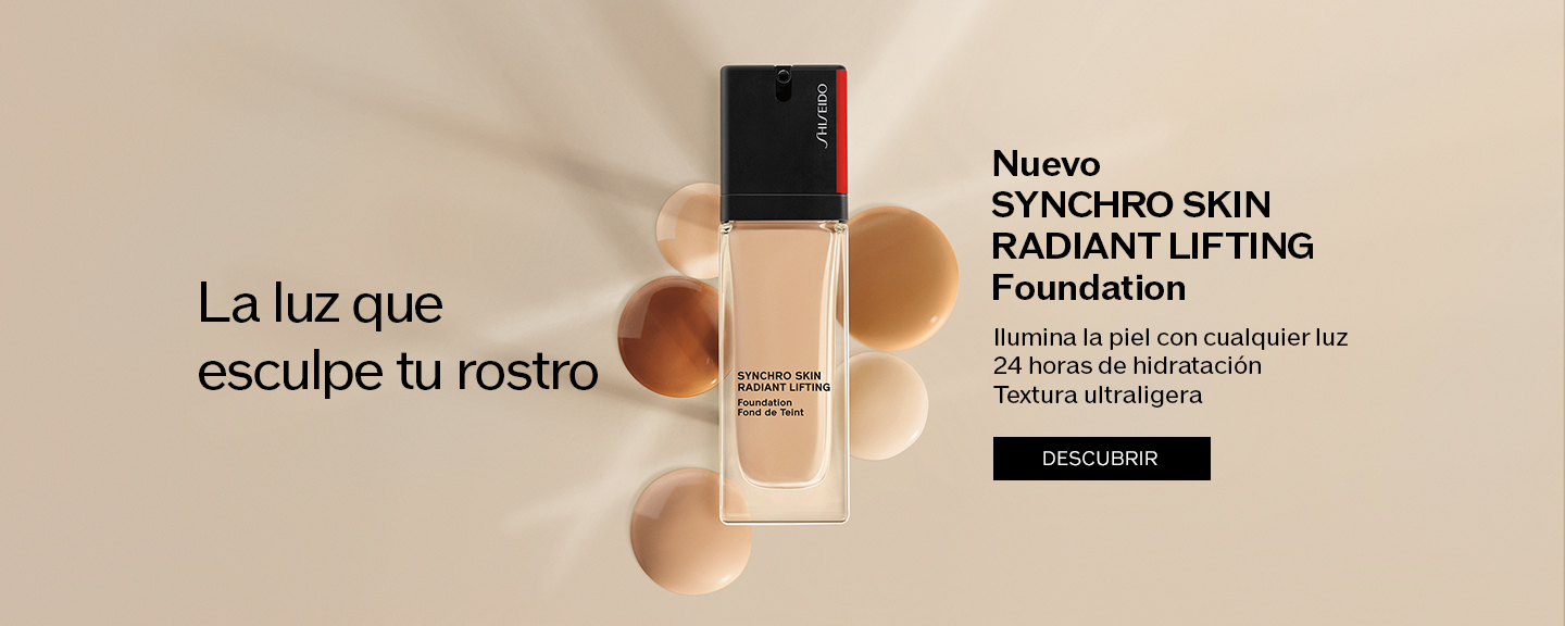 La luz que esculpe tu rostro Nuevo SYNCHRO SKINRADIANT LIFTING Foundation Ilumina la piel con cualquier luz 24 horas de hidratación Textura ultraligera